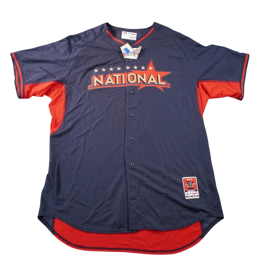 Majestic Baseball Jersey Mens 52 Navy 2014 MLB All Star Game National League NWT